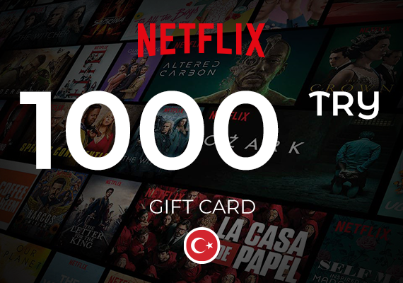 Netflix Gift Card 1000 TRY Key - TURKEY